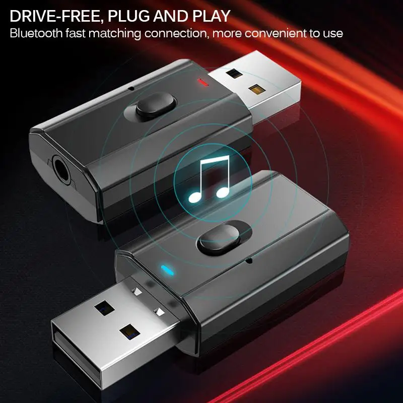 Onever New RX + TX Bluetooth 5.0 Adapter Plug And Plays USB 3.5mm Wireless Suitable For A Wide Range Of Audio Equipment | Автомобили и