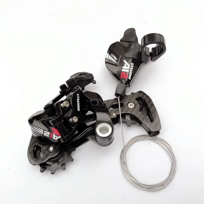 LTWOOA12Bicycle12SpeedGroupsetCarbonFiberCageRDRearDerailleurShifterLeverMTB