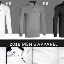 Мужская спортивная одежда для гольфа с длинными рукавами; футболка; 3 цвета;