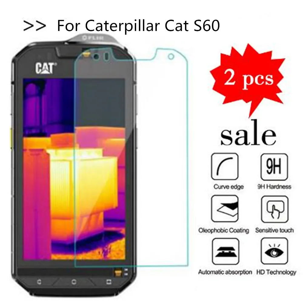 Закаленное стекло 9H для гусеницы Cat S60 Высококачественная защитная пленка