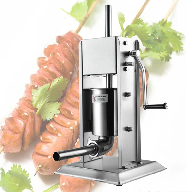Manual Spanish Churros Maker Stainless Steel Vertical Sausage Stuffer Meat Sausage Filling