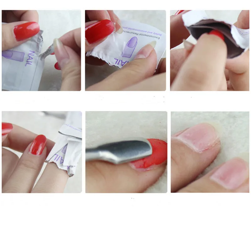 200 шт./пакет для удаления лака для ногтей Фольга для обертывания бумажные обертывания очиститель УФ-гель для ногтей