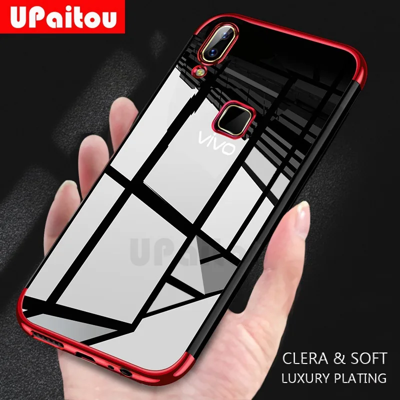 UPaitou Luxury Case for VIVO Z5X Z3i Z1 Pro Y97 Y95 Y93 Lite Y85 Y83 Y81 Y79 Y69 Y67 Y66 Y65 TPU Soft Silicone Transparent |