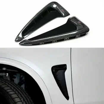 

2Pcs/set Car Front Fender Side Air Vent Cover Trim Car-styling For BMW X Series X5 F15 X5M F85 Shark Gills Side Vent Sticker