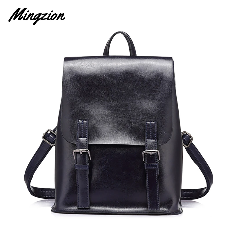 

Mingzion Waxed Leather Bag High Quality Banquet Backpack Casual Backpack Large Capacity Shoulder Bags