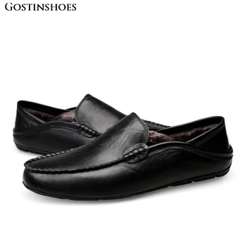 

Mens Shoes Casual Luxury Summer Warm Men Loafers Genuine Leather Moccasins Homme Slip on Zapatos