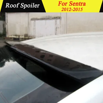 

UBUYUWANT For Nissan Sentra 2012-2015 Rear Roof Spoiler High Quality ABS Material Primer Color Car Tail Wing Decoration
