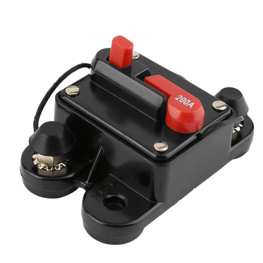 50A 60A 80A 100A 125A 150A 200A 300A Optional Car Audio Amplifier Inline Circuit Breaker Fuse Waterproof For 12V Protection circuit breaker car fuses kit