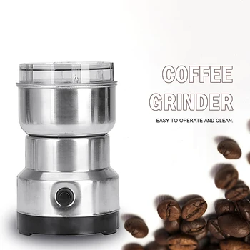 

Coffee Machine Kitchen Tool Mini Coffee Bean Nut Grinder Multifunctional Home EU for Household Kitchen Helping Decor