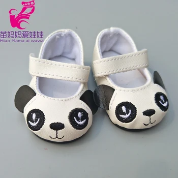 

Suitable for 43 cm Doll Panda Shoes fits For 18 inch Girl Doll Toy Boots Doll Accessories