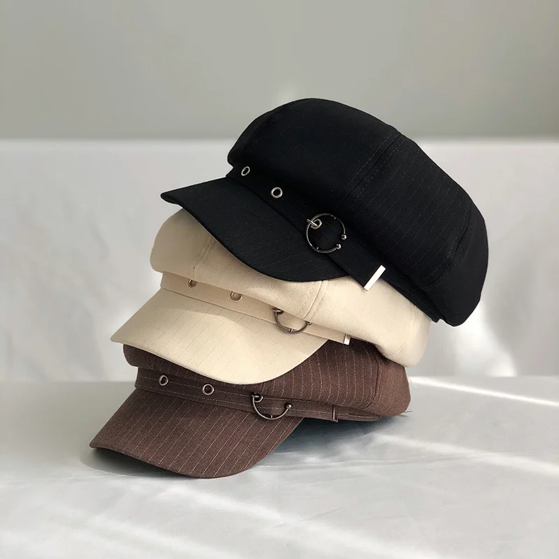 Womens Newsboy Cap Wool Visor Cabbie Fiddler Winter Spring Octagonal Paperboy Hat Girls Gift 
