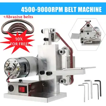 

Doersupp AC 110V DIY Electric Sander Sanding Belt Polishing Mount Machine Edge Sharpener Wood Metal Angle Grinder NEW