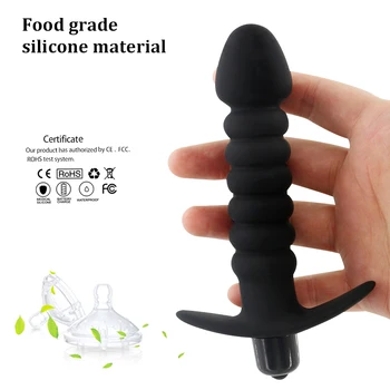 EXVOID Dildo Vibrators Sex Toys for Women Men Gay Silicone Erotic Anal Beads Butt Plug for Beginner Anal Plug Vibrator 4