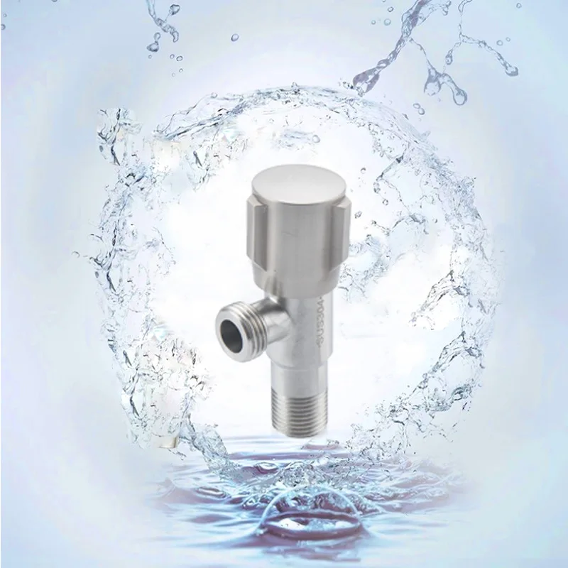 От производителя; 304 Матовый Нержавеющая сталь угловой вентиль Треугольники клапан камера горшок ведущая водный нагреватель для горячей и холодной Ват