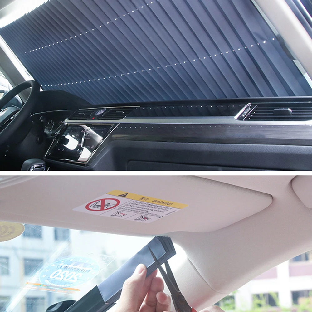 Best Buy Sunshade Curtain Reflective Folding Retractable Anti-Uv Aluminum-Film Lnwy3Ba0dW0