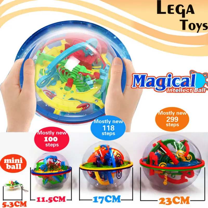 3D головоломка волшебный лабиринт шар 299 уровень perplexus интеллект мрамор игра IQ