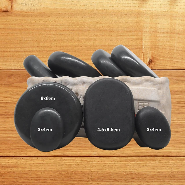 Experience the ultimate relaxation with the Tontin 20pcs/set Hot Stone Massage Set.