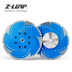Z-LEAP 230mm Diamond Saw Blade With M14 Flange 9inch Hot Pressed Cutting Disc Wet Dry Use For Granite Marble Concrete Stone Cut