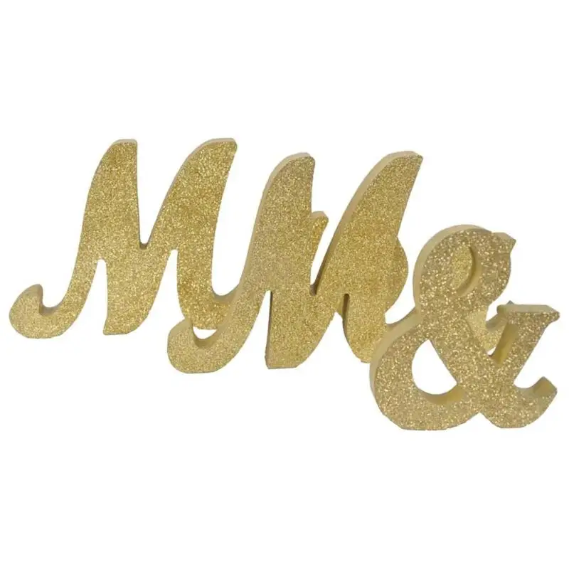 3 шт. блестки MR MRS Свадебный Декоративный буквенный знак Свадебный декор для вечеринки