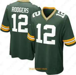 Зеленый 23 Джейр Александер майки 12 Aaron Rodgers Bays 80 Graham Packer 37 Jackson 4 Brett Favre 17 Davante Adams 52 Matthews - Цвет: 7