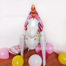 3d Extra grande estéreo combinación unicornio película de aluminio globo cumpleaños tema decoración de fiesta de pie caminar globo(China)