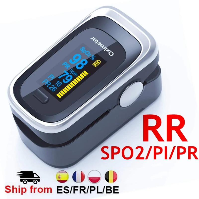 2021 Newest Household Digital Finger Pulse Oximeter RR Blood Oxygen Saturation Meter heart rate Monitor Health Care tonometer |