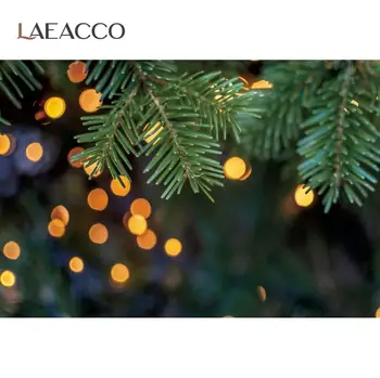 

Laeacco Christmas Pine Tree Polka Dots Party Light Bokeh Photo Backdrop Photography Background Photocall For Photo Studio