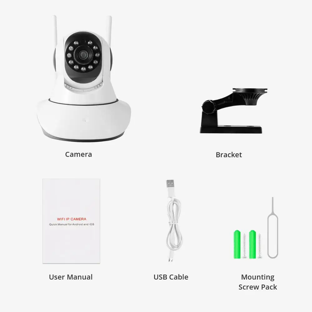 ANNKE WiFi ip-камера 1080P HD домашняя камера безопасности беспроводная домашняя камера безопасности двухстороннее аудио ночное видение смарт-камера системы видеонаблюдения