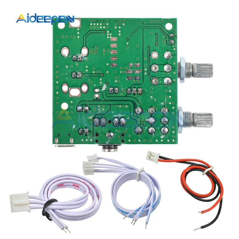 DC 5V 20W 2,1 двухканальный Класс D аудио усилитель 3D объемный стерео цифровой усилитель мощности доска усилитель с проводами