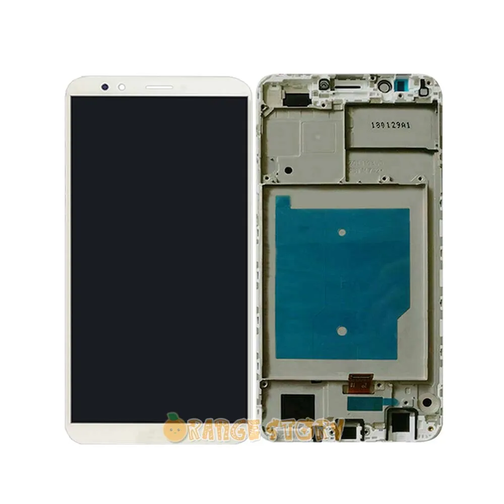 White with Frame Для huawei Y7 /Y7 премьер-/Y7 Pro LDN-L21 LDN-LX3 LDN-L01 ЖК-дисплей Сенсорный экран Стекло рамка для huawei ндз L21 LX3 Экран - Цвет: White with Frame