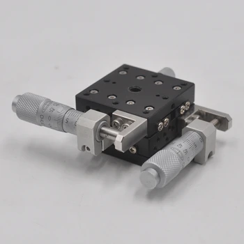 

CHUO LD-447-R1 manual precision optical XY axis displacement platform fine adjustment slide table aluminum