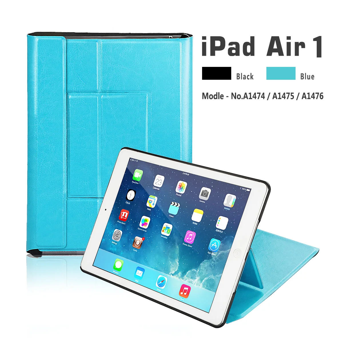 

For Apple iPad Air 2 Air 1 9.7 inch Case Ultra Slim PU Leather Silicone Back Smart Magnetic Stand Cover For iPad Air 1 2