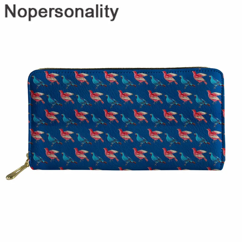 Z4769Z21 Nopersonality с принтом попугаев Женский Длинный кошелек и бумажник, кредитный Футляр для карт, Дамский клатчи, кошельки, повседневная женская сумочка с птицами - Цвет: Z4769Z21