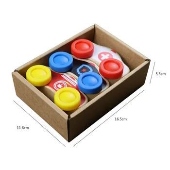 

Children's Wooden Early Childhood Educational Cognitive Small Car Play House Toy Hand-Eye Coordination Grip Toy Car 2345-Year-Ol