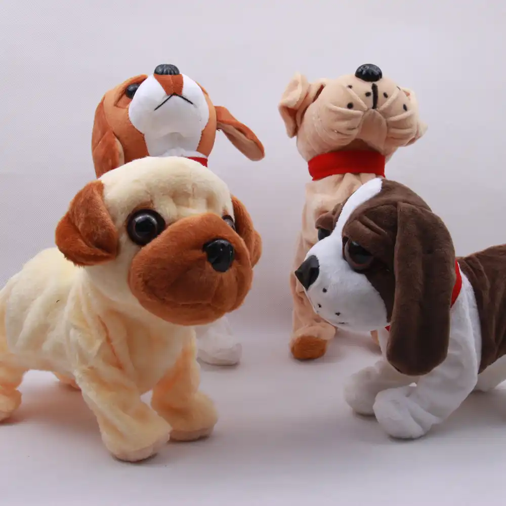 電子犬ペットサウンドコントロール対話型のロボット犬樹皮スタンドウォーク電子玩具犬のギフトのためのクリスマスのおもちゃのギフト Aliexpress