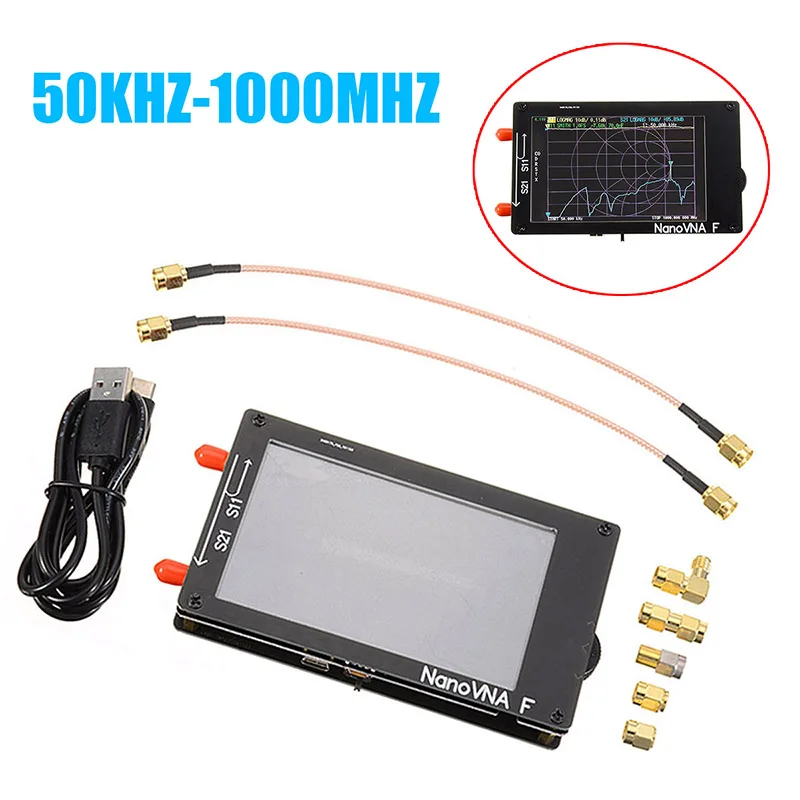 

NanoVNA 50KHz-1000MHz Vector Network Analyzer Digital LCD Screen Shortwave HF VHF UHF Antenna Analyzer Standing Wave