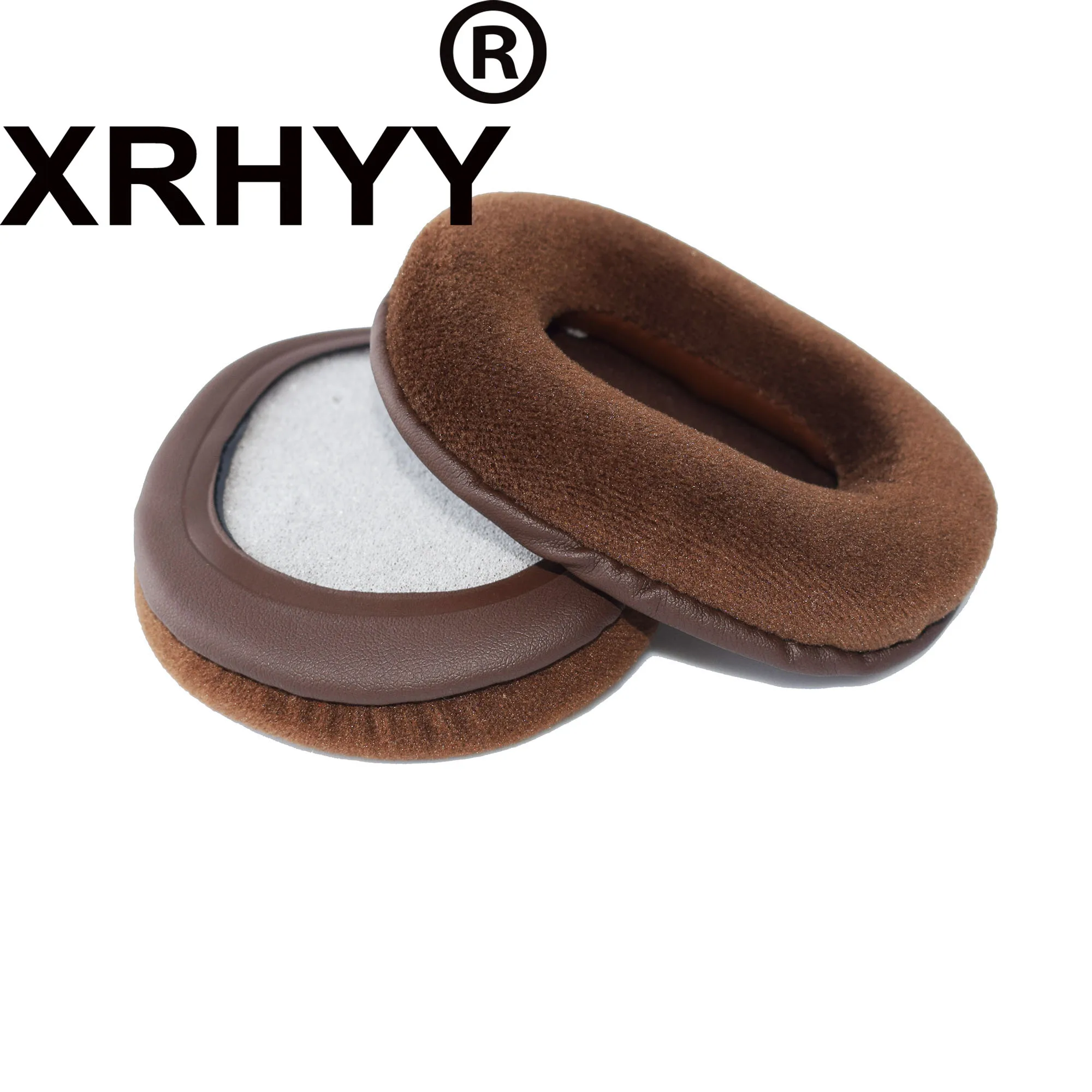 

XRHYY Brown Velvet Replacement Earpads Ear Pad Ear Cups Ear Cushion Foam Cover For ATH-M50 M50S M50X M30 M40 ATH-SX1 Headphones