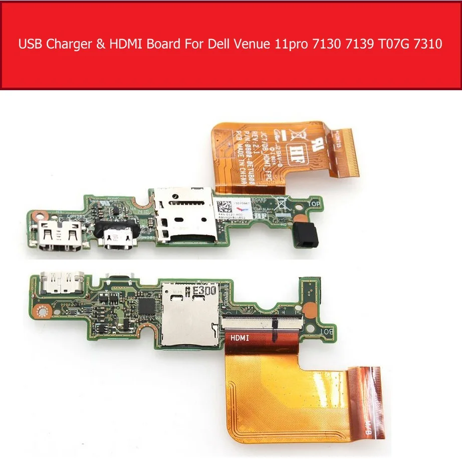 Микро-usb зарядное устройство и HDMI порт IO плата для DELL Venue 11 Pro 5130 7130 7139 T0G7001 R26KY 0R26KY