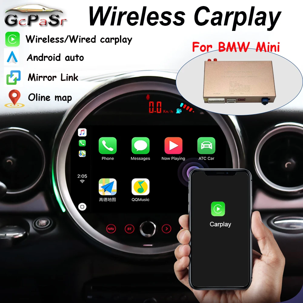 Carlinkit 2.0 Wireless Auto Smart Box For Bmw Mini Cooper 20092020 Cic