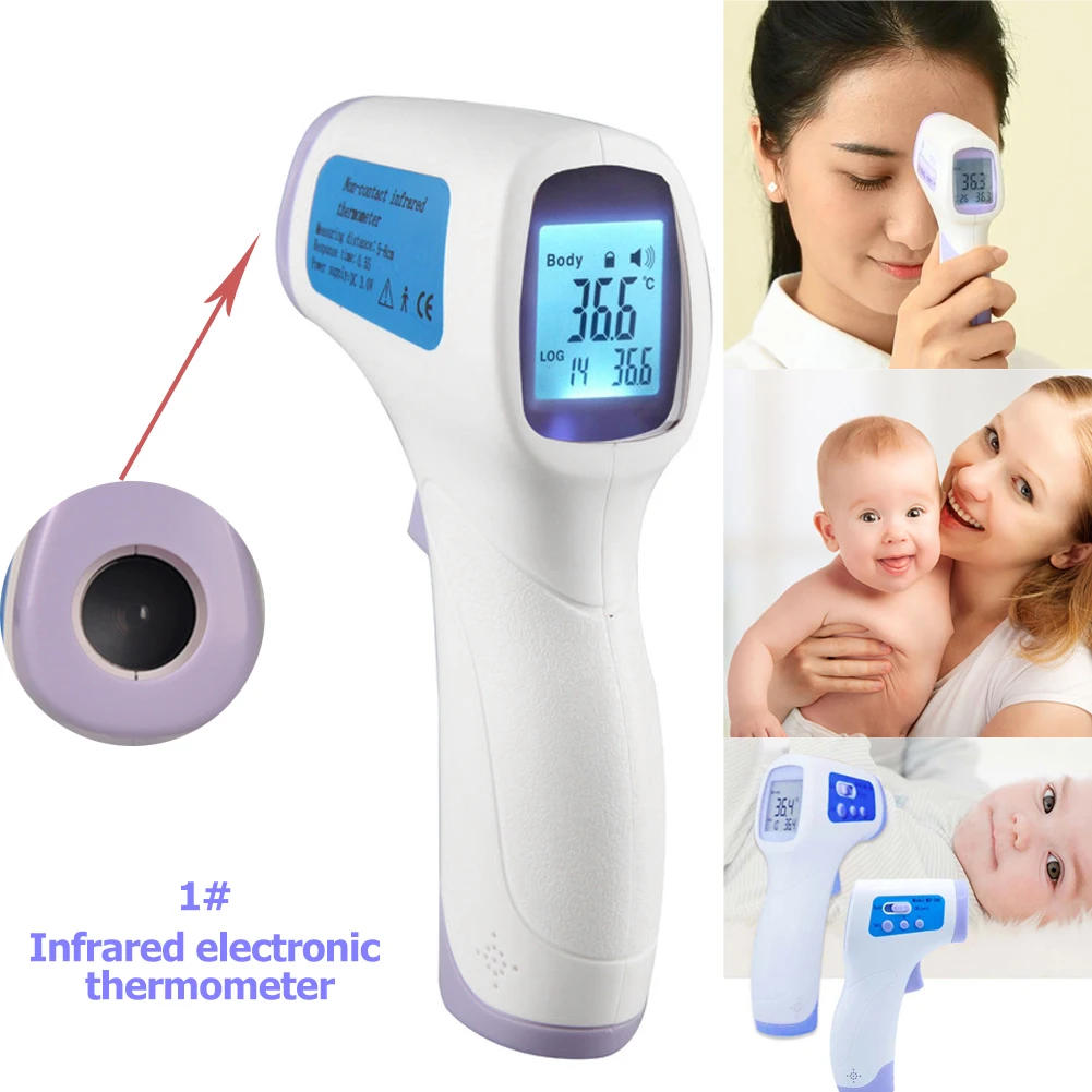 

Body Forehead Non Contact Temperature Digital Infrared Thermometer Instruments Hand-held Baby Adult Temperature