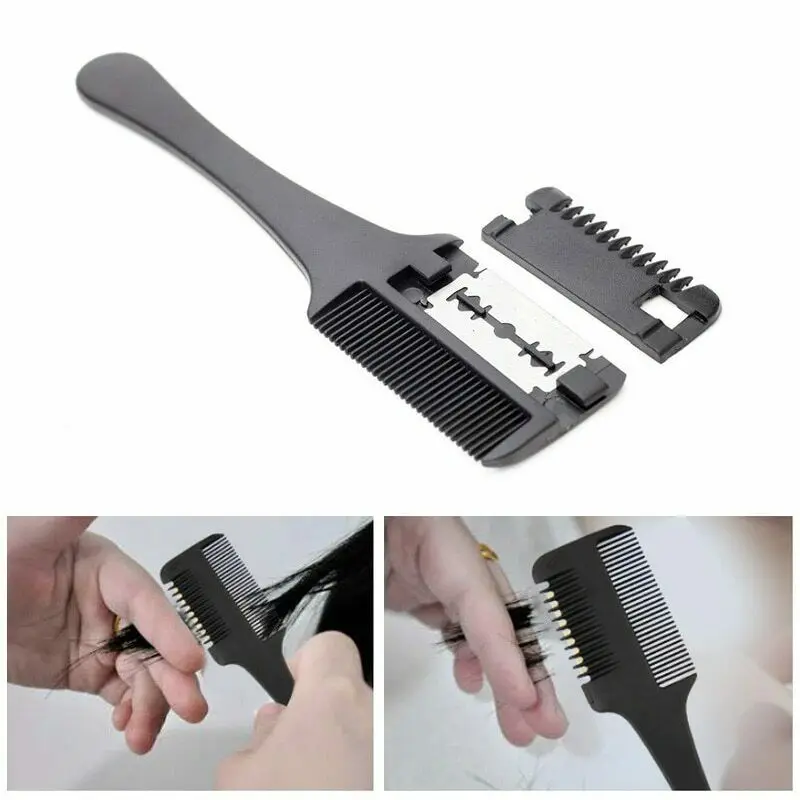grooming comb with blade