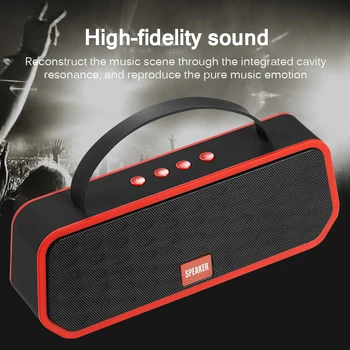 

Wireless Sound Box Speaker Stereo Speaker Bluetooth 5.0 Portable Speaker Support TF Card FM Handsfree Call for Home Outdoor