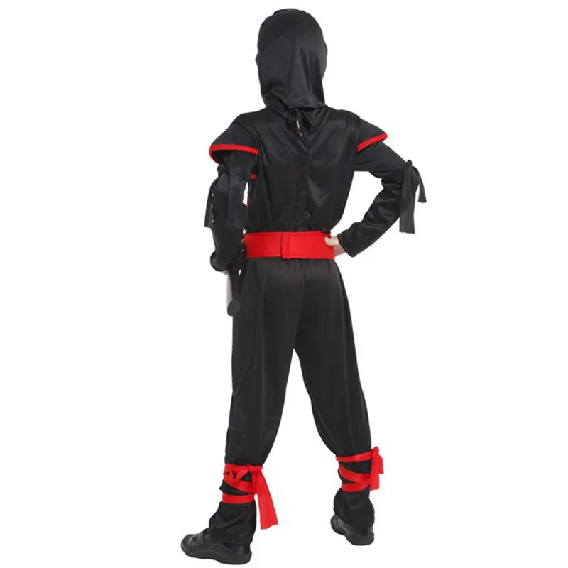 Черный мальчик ниндзя воин косплей дети Хэллоуин Наруто Аниме Костюм Рождество