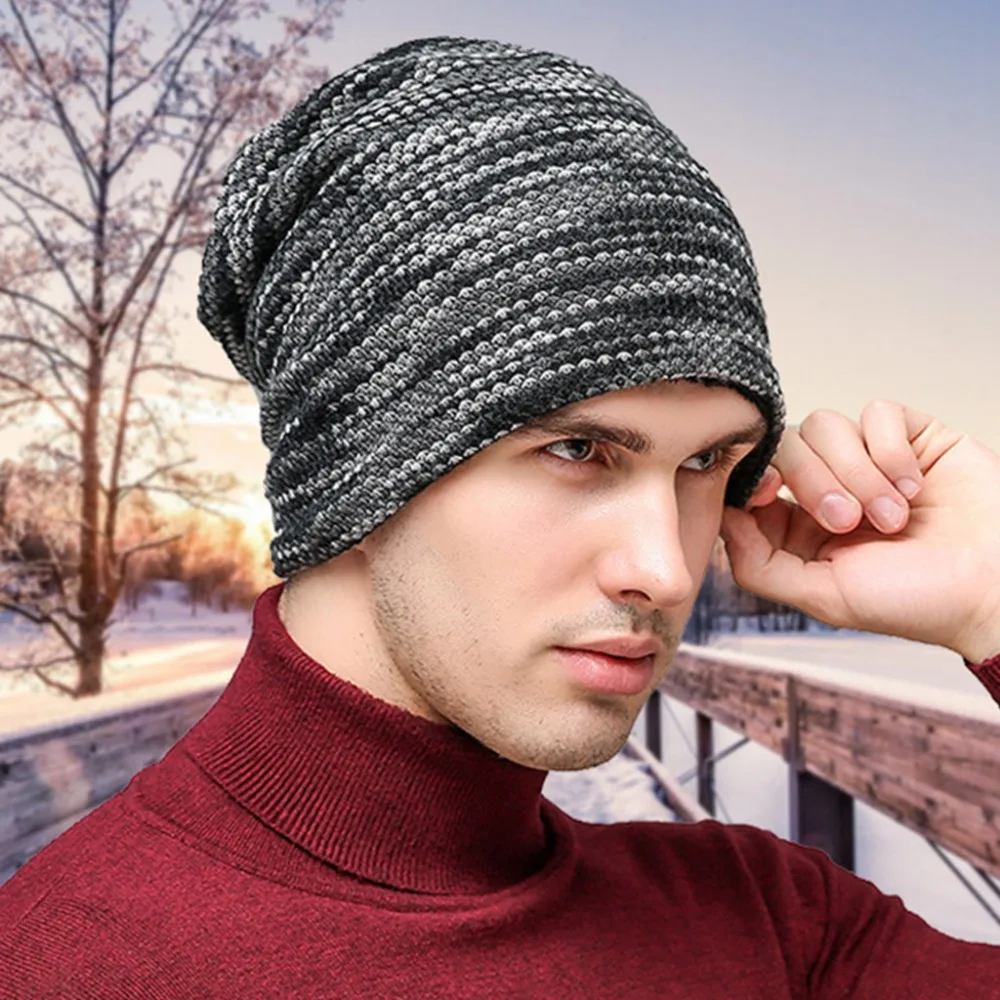 Beanies зимняя шапка унисекс для женщин и мужчин смешанный цвет пуловер и шапка теплая шерстяная шапка уличная вязаная шапка Muts#2O04