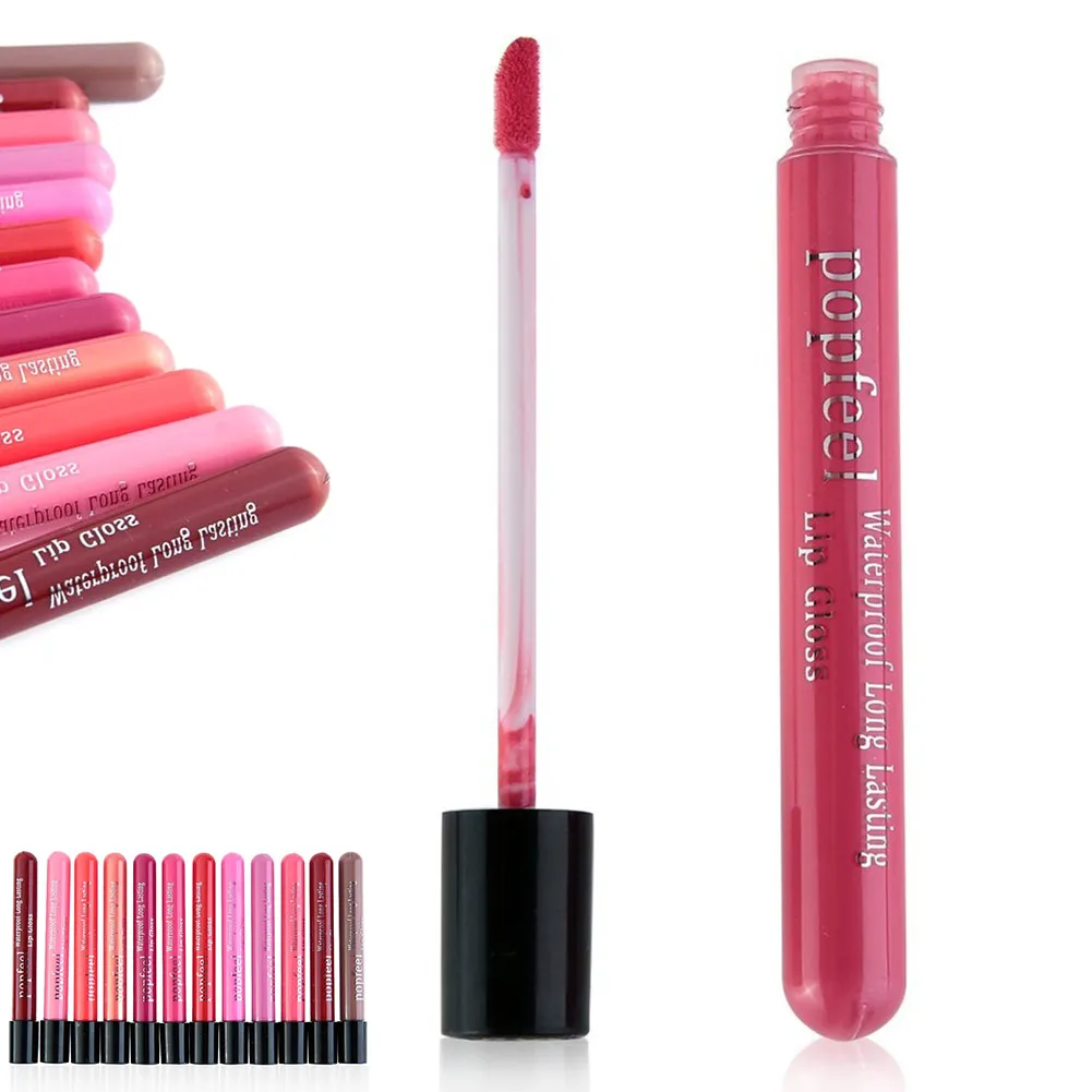 Newly POPFEEL Matte Lip Gloss Long Lasting Velvet Lip Cream Tattoo Liquid Lipstick Cosmetics Tool CLA88