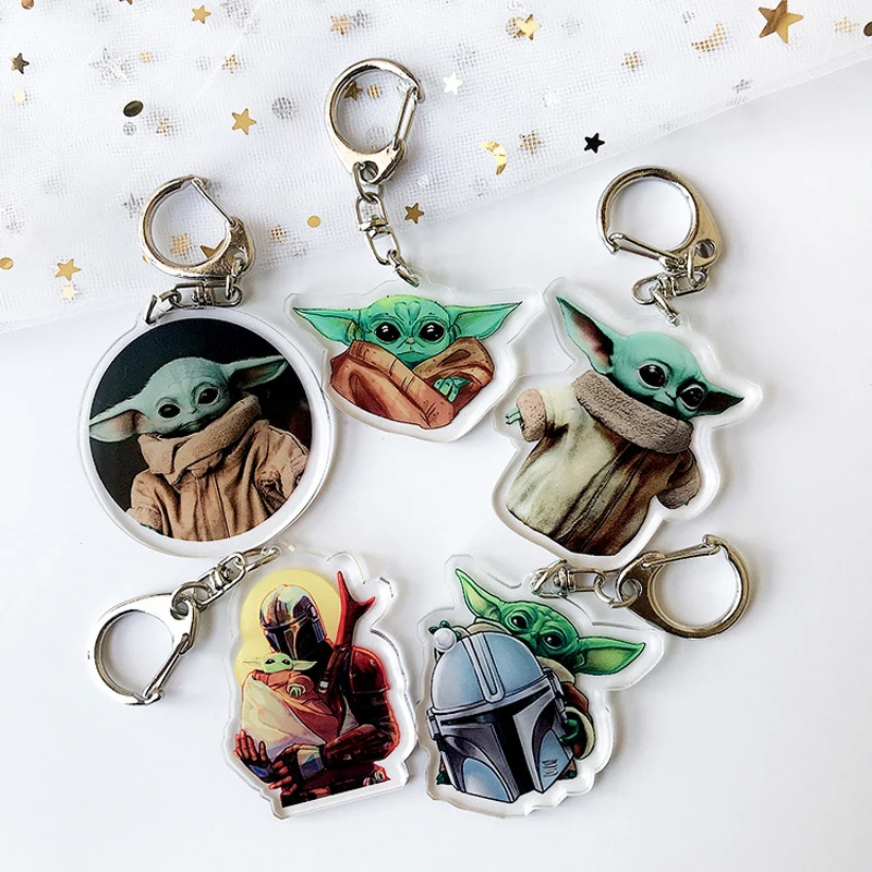 Jedi Master Yoda Keychain Cute Star Wars The Rise Of Skywalker Keyring Men Women Fashion Anime Jewelry Key Chain Gift Toys