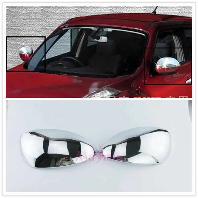 

For Nissan Juke 2011 2012 2013 Door Side Wing Mirror Overlay Rear View Cover Trim Rearview Panel Chrome Car Styling Accessories