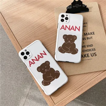 

INS Korean Cute Cartoon Animal Funny Bear Phone Case For iPhone 11 Pro Max XR Xs Max X 7 8 6 6S Puls Cases Soft Slicone Cover