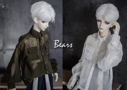 BJD – vêtements de poupée blancs à manches lanternes, chemise ample en mousseline de soie, hauts bjd pour 1/3 1/4 BJD SD MSD oncle POPO68 SSDF taille de poupée 