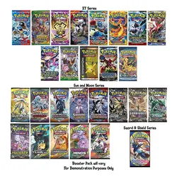Cartes de commerce Pokémon pour enfants, jeu de Collection, boîte de divertissement, jouets de combat, cadeau, 324 pièces 